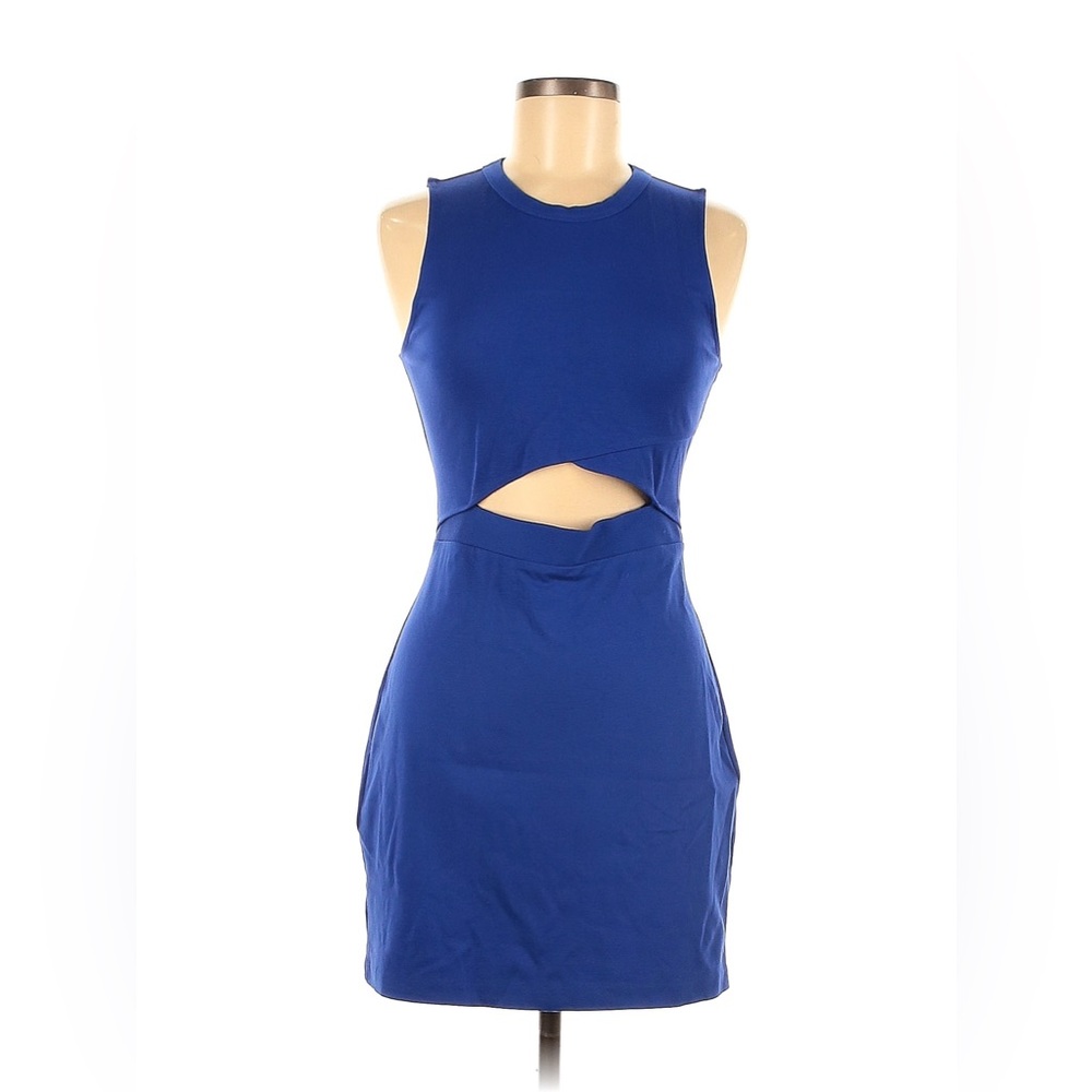 Express Blue cutout Dress- 2